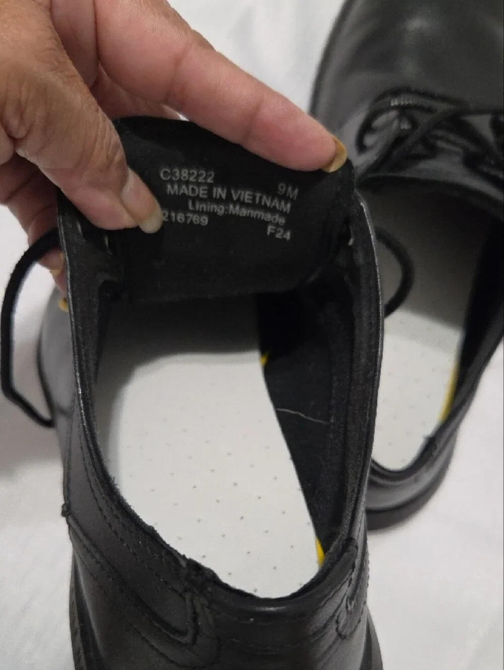 Cole Haan Black Leather Lace-Up Oxfords